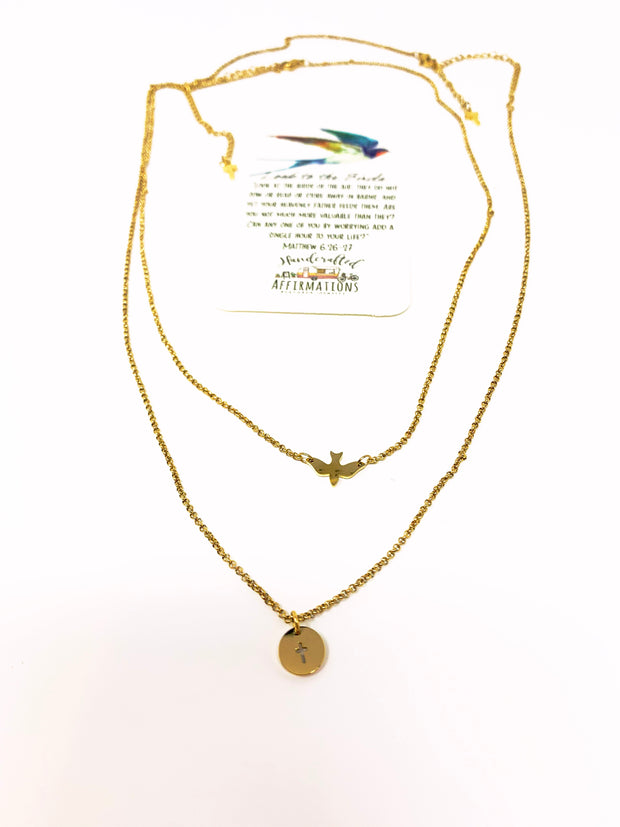 “Look To The Birds” Necklace Set-Handcrafted Affirmations