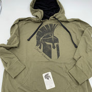 Men’s "Christ Warrior” Army Green Hoodies-Handcrafted Affirmations