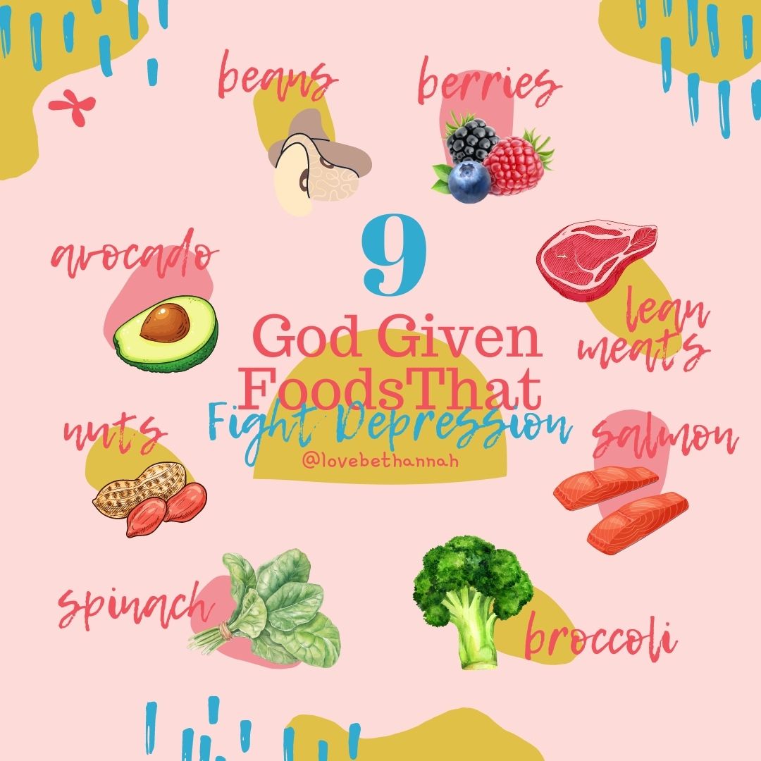 9 God Given Foods that Fight Depression | Honoring Our Bodies