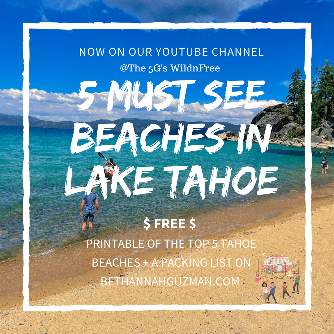 5 Must See Beaches of Lake Tahoe!