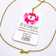 "You are Deeply Loved” Word Necklace-Handcrafted Affirmations