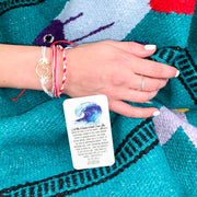 "Let The Waves Wash Over You” Handmade Bracelet Set-Handcrafted Affirmations