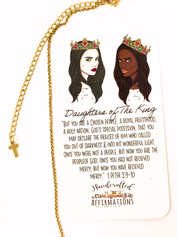 “Daughters Of The King” Necklace-Handcrafted Affirmations