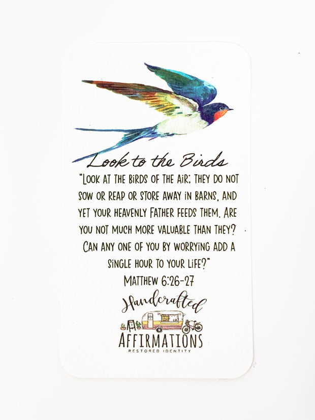 “Look To The Birds” Necklace Set-Handcrafted Affirmations