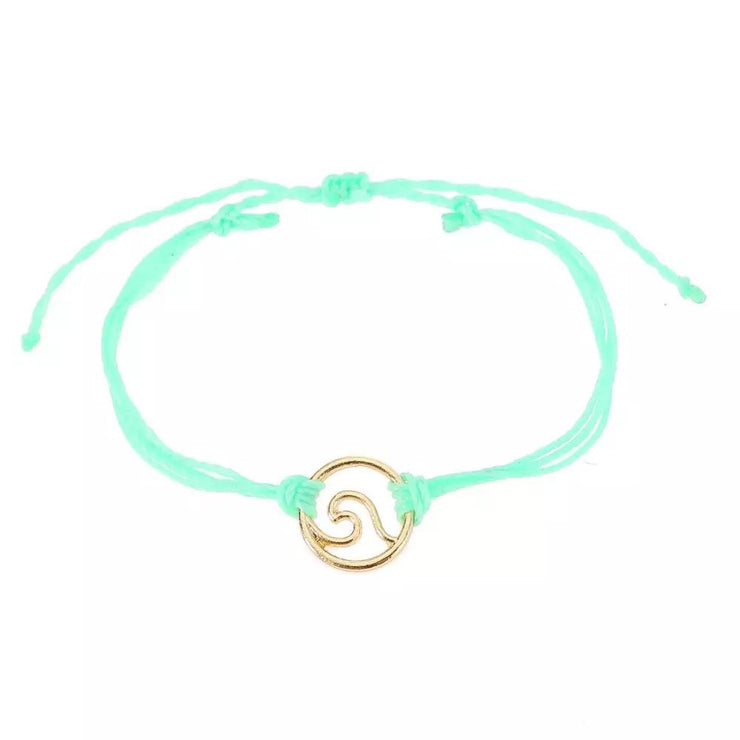 “Let The Waves Wash Over You” Single Bracelet-Handcrafted Affirmations
